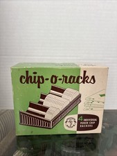 Vintage CHIP-O-RACKS- 4 Poker Chip Racks By PLEASANTIME GAME picture