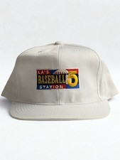 Vintage KTLA 5 LA Baseball Station Snapback Hat Otto White Promo Cap picture