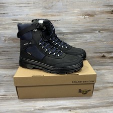 Dr. Martens Combs Tech WX Black/Midnight Blue Waterproof Ankle Boots Men US 12 picture