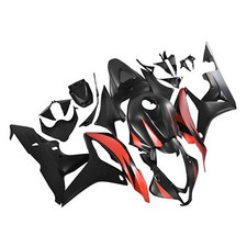 Black Red Plastic ABS Fairings Kit Bodywork for CBR600RR 2008 2007 07 08 Honda picture