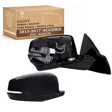 Passenger Side Mirror for 13-17 HONDA ACCORD Power Heated Signal Camera Hole picture