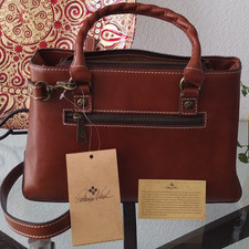 Patricia Nash Angela Crossbody Bag – Tan Leather NWT – Excellent Condition picture