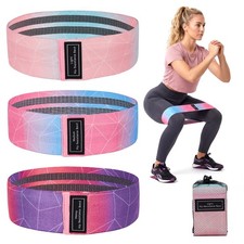 6Pcs  Fabric Hip Resistance Bands Set, Non Slip Yoga Workout Bands for Fitness picture