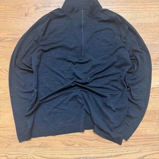 Lululemon Metal Vent Tech Quarter Zip Pullover Black Size L picture