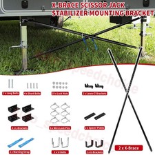 NEW Adjustable Lower X-Brace Trailer 5th Wheel Stabilizer Landing Cross Brace A+ picture