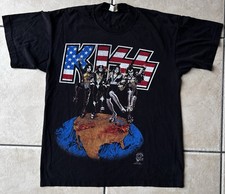 Vtg 1996 KISS Alive Worldwide Tour T Shirt Anvil Euro Czech Kiss Catalog L RARE picture