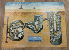 Vintage 1961 USAF Titan II Underground Launch Complex Cutaway Illustration RARE picture