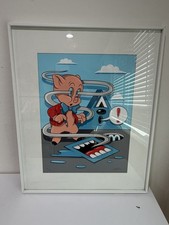 Greg Mike Signed Limited Edition Porky Pig Print #31/90 PRINT ONLY picture