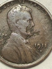 1911-S LINCOLN CENT- VG   (FILL THAT SEMI KEY SPOT) PRICED MUCH CHEAPER  🔥 * picture