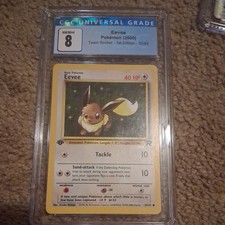 Eevee 55/82 Team Rocket - 1st Ed. Pokemon CGC 8 picture