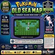 Pokémon Emerald RARE-Faraway Island Mew-Old Sea Map-Event Ticket Distribution-US picture