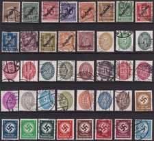 Lot-R Authentic Historical Stamps Germany WWII 3rd Reich Official Classic U picture