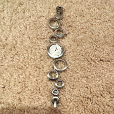 Fossil F2 Women’s Silver Stainless Steel Bracelet Watch Quartz Analog 50m picture