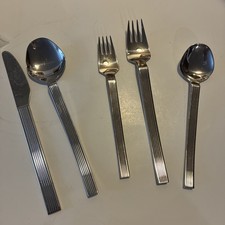 Vtg 5 Piece Place Setting ZANI, Italy, Carla Nencioni & Armando  Flatware picture