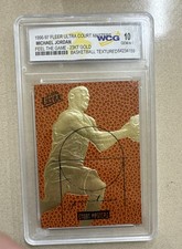 1999-00 23KT Gold Card Fleer Reprints 1996-97 Ultra Court Masters Michael Jordan picture