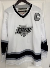 Vintage LA Kings Wayne Gretzky CCM Heroes of Hockey Jersey Size 50 White Rare picture