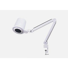 Professional Nail Dust Collector Vacuum with LED Ring Light Adjustable Arm White picture