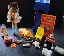 MGA Lil Bratz Sno Fun Zada Doll Accessories & Poster 2003 Winter Lot picture