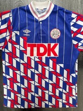 Original Umbro Ajax Amsterdam 1989/1990 Away Shirt Mens Medium M picture