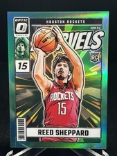 2024-25 Panini Donruss Optic Reed Sheppard Net Marvels GREEEN /5 RC SSP ROCKETS picture