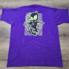 Vintage Newsboys Band Take Me To Your Leader Tour Alien T Shirt XL Made In USA picture
