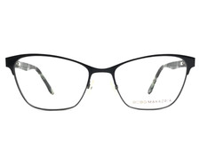 BCBGMAXAZRIA Eyeglasses Frames MAEVE BLACK Gray Green Cat Eye Full Rim 51-16-135 picture