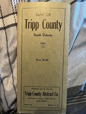 Tripp County South Dakota Plat Map Late 1930’s By Tripp County Abstract Co. picture