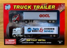 Vintage Yatming Road Tough 1:64 Truck Trailer Two Pack NEW SEALED Ships FREE USA picture