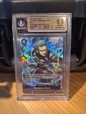 One Piece- Roronoa Zoro - OP10-095 - Alt Art - BGS  9.5 picture