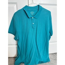 Sonoma Goods for Life Weekend Polo Shirt Mens XXL Teal Short Sleeve Collared picture