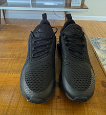Nike Air Max 270 Triple Black Low Top Men's Running Sneakers AH8050-005 picture