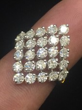 Stunning 2.18 Cts Round Brilliant Cut Natural Diamonds Wedding Ring In 14K Gold picture
