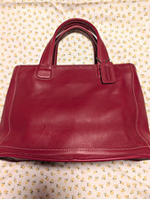 Coach Red Bleecker Satchel Vintage With Hang Tag picture