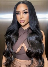 Wiggins Human Hair Body Wave Wavy Wig  🤎🖤 picture