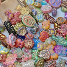 Vintage Now Bulk Jewelry bead Lot 3.5OZ ALL Brand New Untested 200+Mix and Match picture