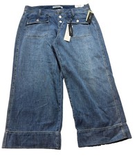 Liverpool Los Angeles Eco  Jeans Blue Distressed 10/30 NEW picture