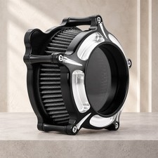 Fit Harley ElectraGlide Road King FLTRX08-16/CNC Cut Air intakes filters cleaner picture