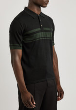 Wales Bonner Dawn Striped-intarsia Wool Polo Shirt picture