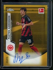 2023-24 Topps Chrome Bundesliga - Chrome Autographs Paxten Aaronson #BCA-PA Gold picture