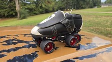 Vanilla Junior Skates Men's Size 7 / Ladies' Size 8 Black White Red Lace Up picture