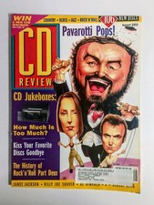 Vintage CD Review Magazine August 1993 Pavarotti Janet Jackson Billy Joe Shaver picture