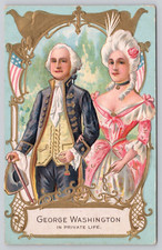 Vintage Postcard Geoge Washington In Private Life Washinton Birthday Series No 1 picture