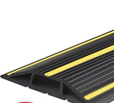 6.5Ft Floor Cord Cover Heavy Duty Floor Cable Cover 3 Channels Cable Prot picture