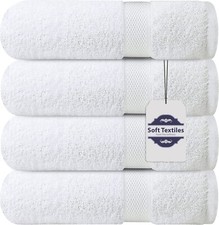Extra Large Bath Towels Pack of 4 100% Cotton 27