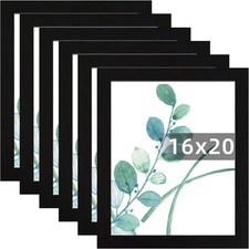 SESEAT 16x20 Picture Frame Black Set of 6, Display Pictures 16x20,  picture