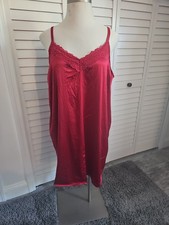 Torrid Plus Size 3X 22-24 Lace & Red Plaid Chemise Nighty Sleep Satin  picture