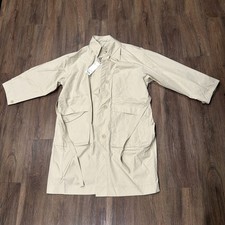 UNIQLO U Women’s Cotton Long Coat Natural Beige Size M NWT 433648 Lemaire picture