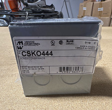 Hammond Manufacturing CSK0444 Square Metal Enclosure, Screw Cover w/ KOs, IP20 picture