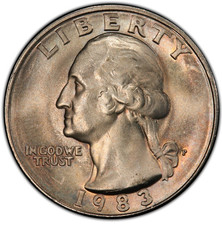 1983-P Mint State Washington Quarter 25C picture