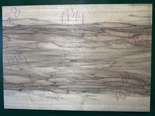 SANDED 1.75 3 PIECE Black Limba guitar Body Blank #28 Kiln Dried 9lb 15oz picture